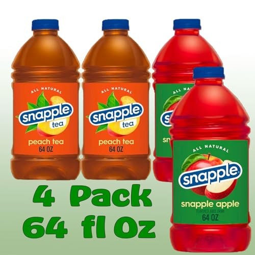 Snapple Variety Pack All Natural Fruit Juice 64 Fl Oz Plastic Bottle 4 Pack thumbnail