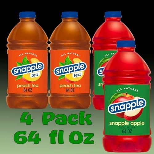 Snapple Variety Pack All Natural Fruit Juice 64 Fl Oz Plastic Bottle 4 Pack thumbnail