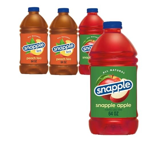 Snapple Variety Pack All Natural Fruit Juice 64 Fl Oz Plastic Bottle 4 Pack thumbnail