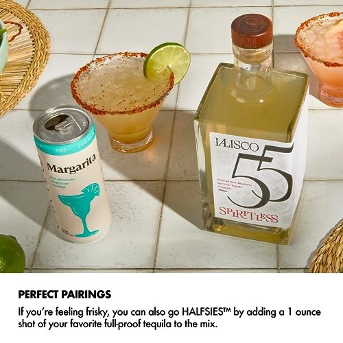 SPIRITLESS Margarita, Non-Alcoholic Pour-Over Cans, Ready to Drink or Mocktail & Cocktail Mixer, Vegan, 80 Calories, 8.45 Fl Oz Cans (12 Pack) thumbnail