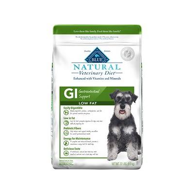 Blue Buffalo Natural Veterinary Diet GI Low Fat Gastrointestinal Support Dry Dog Food  Veterinarian S Prescription Required  Whitefish  22 Lb Bag