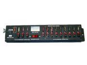 MFJ-1128 Power Strip, 40A, 12 Pole, W/meter