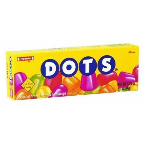 Dots Assorted Fruit Flavors 2.25 Oz. Gum Drops 4972 Pack of 24