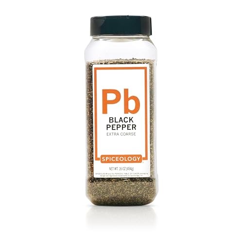 Spiceology - Extra Coarse Ground Black Pepper - Bulk Pepper for Home Cooks, Chefs, and Professional Kitchens - 16 Oz