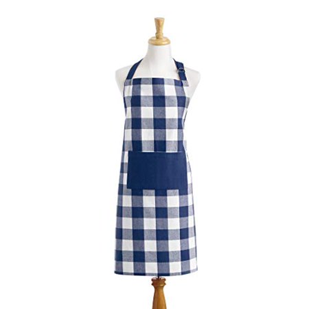 Elrene Home Fashions Farmhouse Living Buffalo-Check Kitchen Apron with Pocket  28