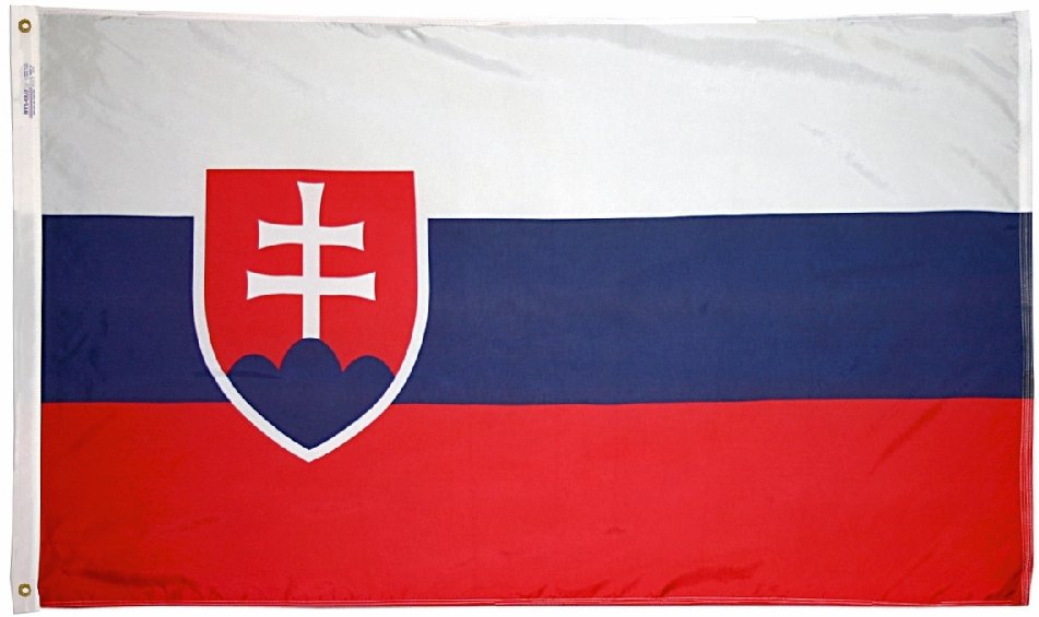 Slovakia - 5'X8' Nylon Flag