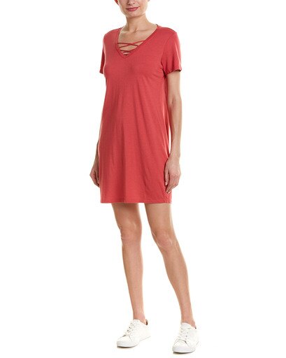 Michael Stars Womens Lace-up Shift Dress