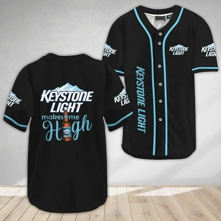 Keystone Light Make Me High Baseball Jersey  Beer Baseball Jersey  Coke Baseball Jersey  Gift for Men and Women