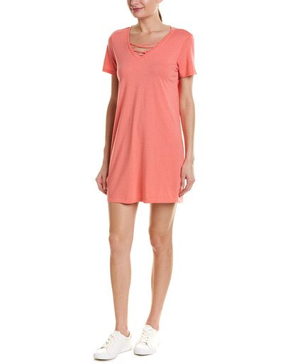 Michael Stars Womens Lace-up Shift Dress