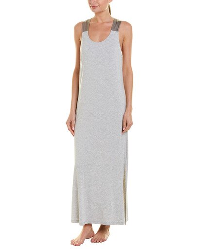 Fleur't Womens Silk-Trim Nightgown