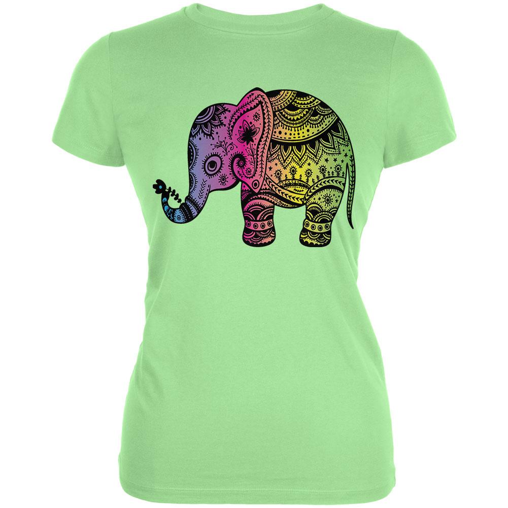 Elephant Juniors Soft T Shirt Mint LG