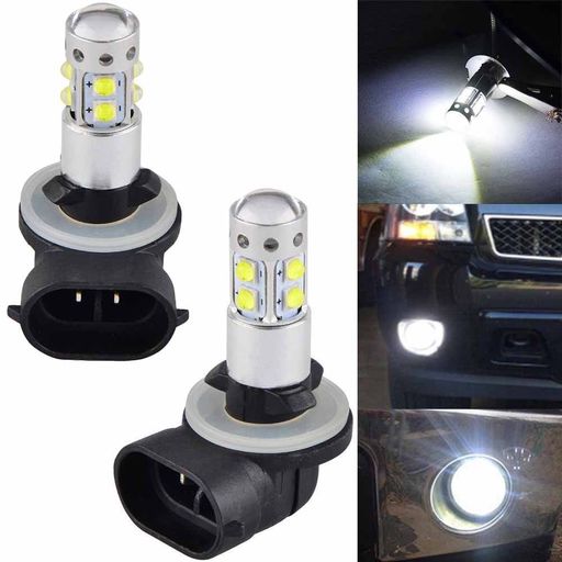 2Pcs 881 886 12V White Light 3535 SMD LED Car Fog Light Lamp Driving Headlamp US
