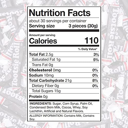 Tootsie Roll Twists Chocolate Candy - 2 Pounds - Chewy  Chocolatey  Long Individually Wrapped Bulk Candy Pack thumbnail
