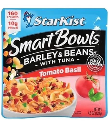 Starkist Tuna Bowls, Fully Cooked, Bundle with Tomato Basil Barley & Beans, Zesty Lemon Quinoa & Beans, Spicy Pepper Rice & Beans, and Latin Citus Her thumbnail