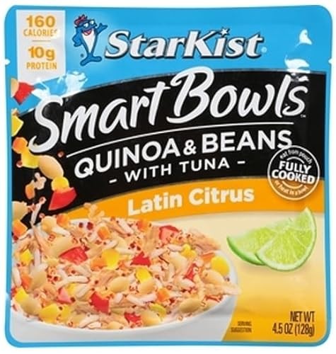 Starkist Tuna Bowls, Fully Cooked, Bundle with Tomato Basil Barley & Beans, Zesty Lemon Quinoa & Beans, Spicy Pepper Rice & Beans, and Latin Citus Her thumbnail