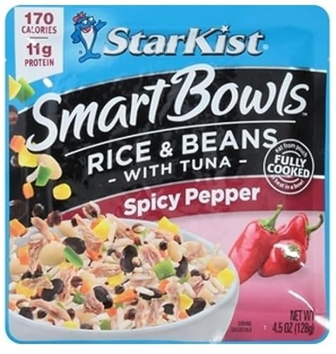 Starkist Tuna Bowls, Fully Cooked, Bundle with Tomato Basil Barley & Beans, Zesty Lemon Quinoa & Beans, Spicy Pepper Rice & Beans, and Latin Citus Her thumbnail