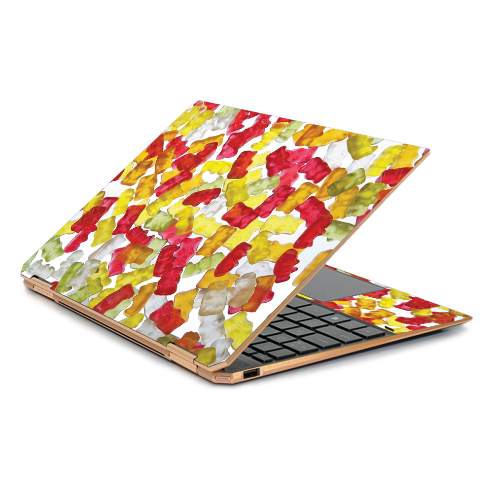 Skin Decal Wrap Compatible with HP Spectre X360 13.3  Gem-Cut (2019) Sticker Design Gummy Bears