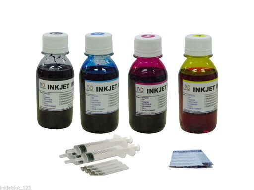 HP 61 61XL Refill Ink Deskjet 2540 Officejet 4630 All-in-One 4x100ml