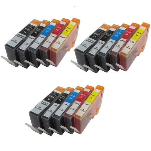 15 PK Compatible Ink Set for HP 564XL Photosmart 7510 7515 7520 7525