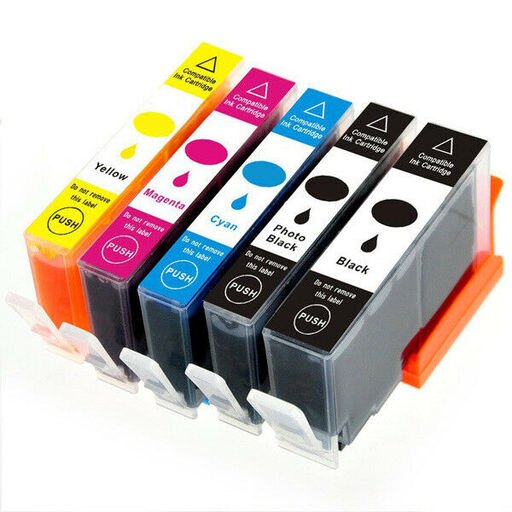 5 PK Ink Cartridges Combo Set for 564 XL Photosmart 7510 7515 7520 7525 C309a