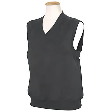 Monterey Club Ladies Solid Suede Peached V-Neck Sleeveless Vest #2723
