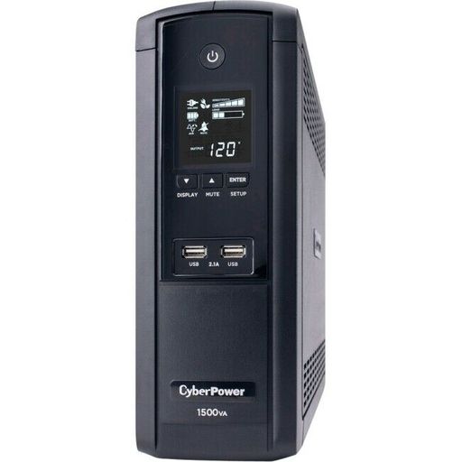 CyberPower 1500 VA/900W 12-Outlet AVR Intelligent LCD Mini-Tower UPS System
