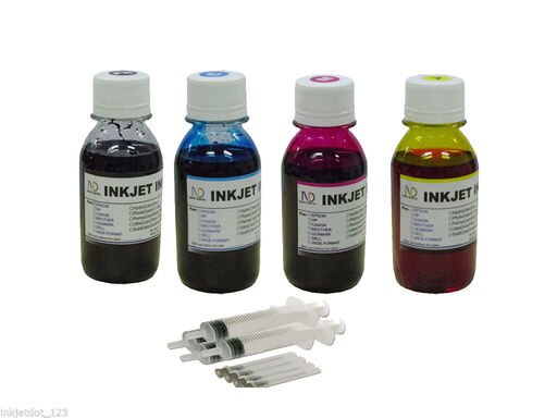4x100ml Dye Refill Ink for Epson T200 WorkForce WF-2520 WF-2530 WF-2540