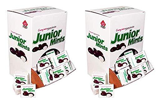 Tootsie Junior Mints 72 Snack Size Boxes (2 Pack)