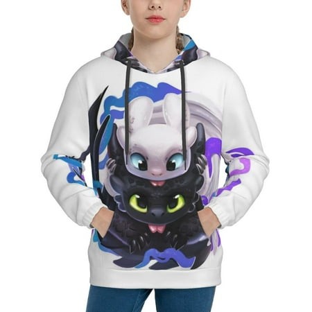 How to Train Your Dragon Youth Hoodies 3D Print Pullover Hooded Sweatshirt Unisex Casual Sweater Tops Blouse Long Sleeve Kids Hoodie X-Large
