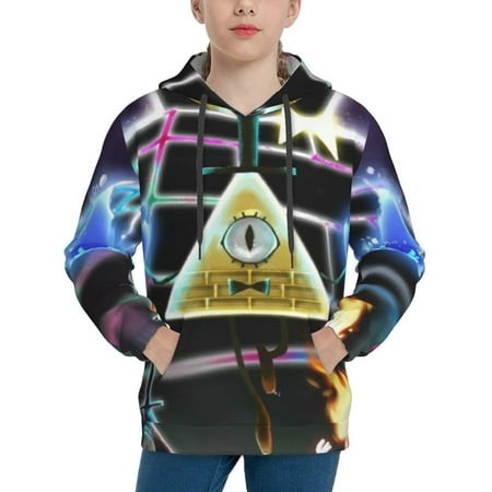 Gravity Falls Youth Hoodies 3D Print Pullover Hooded Sweatshirt Unisex Casual Sweater Tops Blouse Long Sleeve Kids Hoodie X-Large