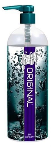 Gift Set of Wet Original Water Based Gel Lubricant 1 Quart and a Tube If Anal-Ese Cream 1.5 Oz. (Cherry Flavored)
