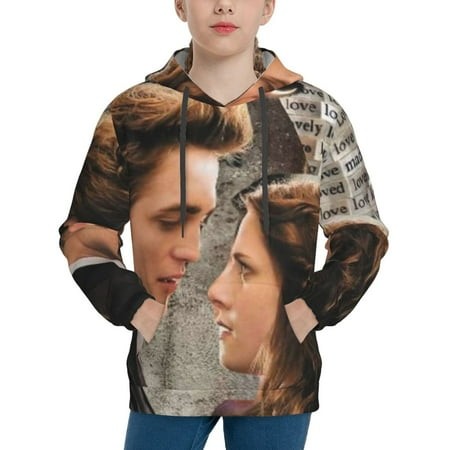 The Twilight Saga Youth Hoodies 3D Print Pullover Hooded Sweatshirt Unisex Casual Sweater Tops Blouse Long Sleeve Kids Hoodie X-Large