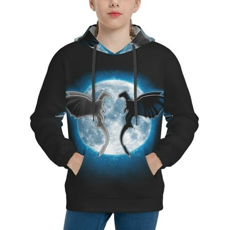 How to Train Your Dragon Youth Hoodies 3D Print Pullover Hooded Sweatshirt Unisex Casual Sweater Tops Blouse Long Sleeve Kids Hoodie X-Large