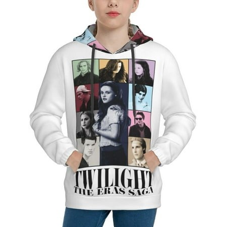 The Twilight Saga Youth Hoodies 3D Print Pullover Hooded Sweatshirt Unisex Casual Sweater Tops Blouse Long Sleeve Kids Hoodie X-Large