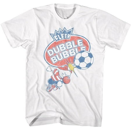 Original Dubble Bubble Gum Men S T Shirt Vintage Playing Soccer White Cotton