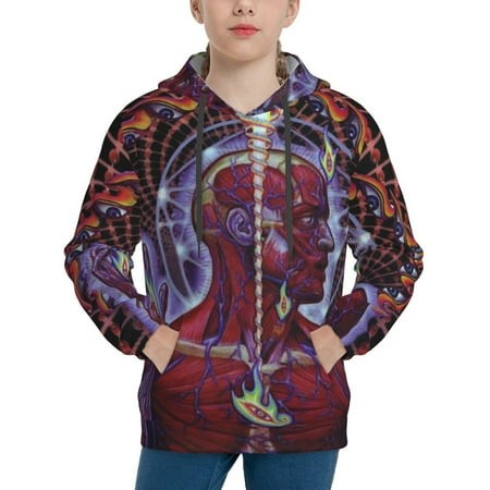 Tool Band Youth Hoodies 3D Print Pullover Hooded Sweatshirt Unisex Casual Sweater Tops Blouse Long Sleeve Kids Hoodie X-Large