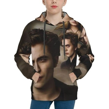 The Twilight Saga Youth Hoodies 3D Print Pullover Hooded Sweatshirt Unisex Casual Sweater Tops Blouse Long Sleeve Kids Hoodie X-Large