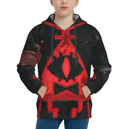 Gravity Falls Youth Hoodies 3D Print Pullover Hooded Sweatshirt Unisex Casual Sweater Tops Blouse Long Sleeve Kids Hoodie X-Large