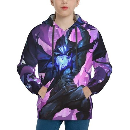 Valoranta Omen Youth Hoodies 3D Print Pullover Hooded Sweatshirt Unisex Casual Sweater Tops Blouse Long Sleeve Kids Hoodie X-Large