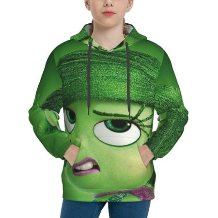Inside Out Youth Hoodies 3D Print Pullover Hooded Sweatshirt Unisex Casual Sweater Tops Blouse Long Sleeve Kids Hoodie X-Large