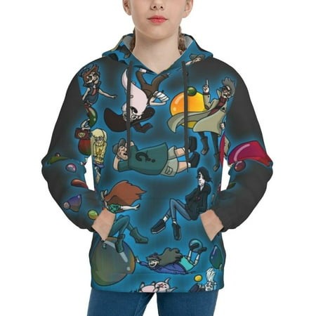 Gravity Falls Youth Hoodies 3D Print Pullover Hooded Sweatshirt Unisex Casual Sweater Tops Blouse Long Sleeve Kids Hoodie X-Large