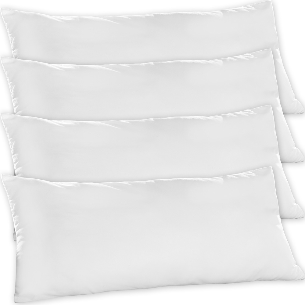 4er Set Microfaser Kopfkissen 40 X 80 Cm Kissen Weich Und Bequem Für Allergiker Geeignet Schlafkisse