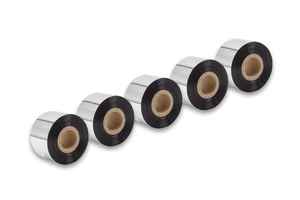 Vhbw 5x Thermo-Folie Thermotransferband Schwarz 40mm Für Fax Drucker Citizen 2001, 4081, 4121, 631,