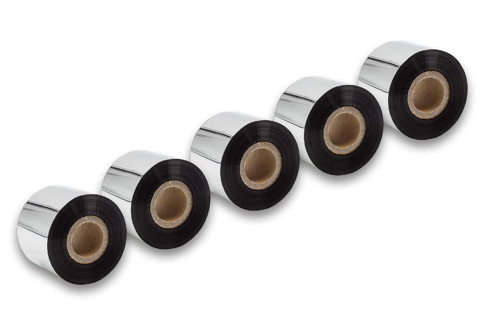 Vhbw 5x Thermo-Folie Thermotransferband Schwarz 50mm Für Fax Drucker Citizen 2001, 4081, 4121, 631,