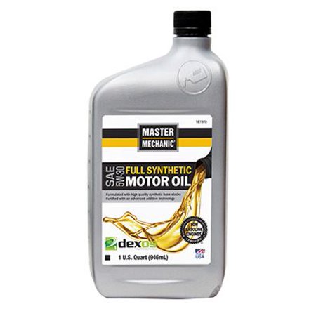 Master Mechanic 624112444184 Synthetic Motor Oil, 5W-30, 1-Qt. - Quantity 1