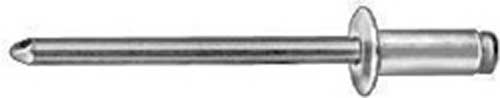 Auveco # 8306 Pan-L Rivets Dome 3/8 ? Diameter 3/16 ? Grip 1/8 ? - 1/4 ? AD64BS. Qty 500