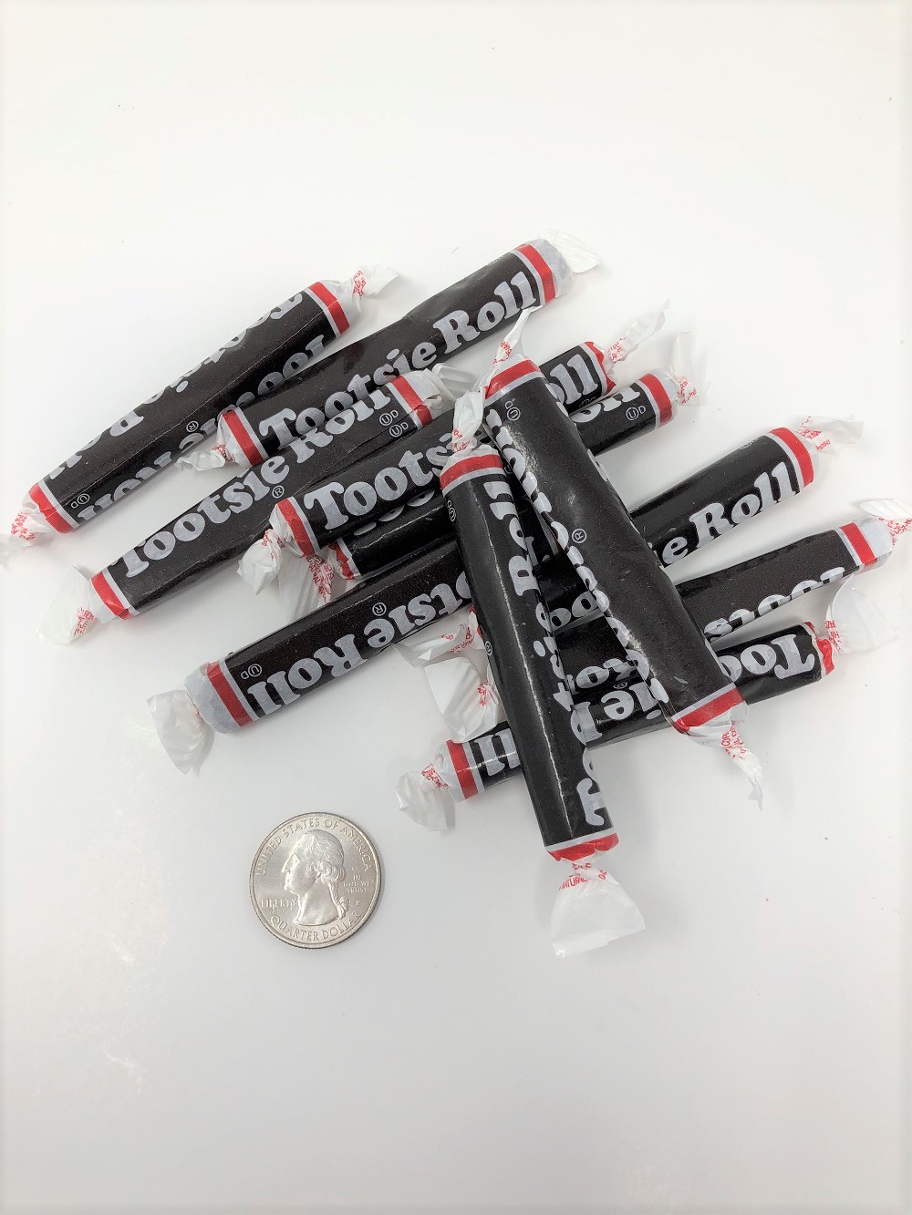 Tootsie Rolls Long Twist Chocolate 1 Pound Tootsie Roll Wrapped Bulk Candy
