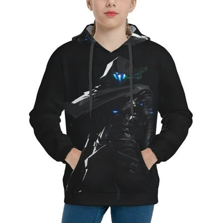 Valoranta Omen Youth Hoodies 3D Print Pullover Hooded Sweatshirt Unisex Casual Sweater Tops Blouse Long Sleeve Kids Hoodie X-Large
