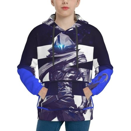Valoranta Omen Youth Hoodies 3D Print Pullover Hooded Sweatshirt Unisex Casual Sweater Tops Blouse Long Sleeve Kids Hoodie X-Large