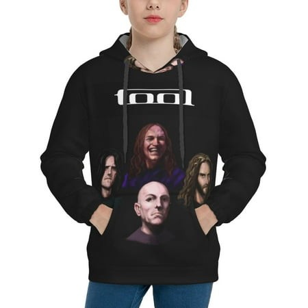 Tool Band Youth Hoodies 3D Print Pullover Hooded Sweatshirt Unisex Casual Sweater Tops Blouse Long Sleeve Kids Hoodie X-Large